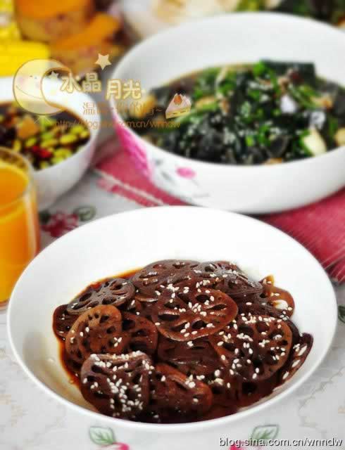 红糖蜜莲藕的做法