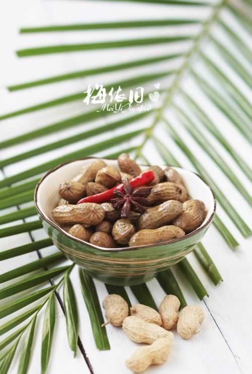 五香黑花生的做法