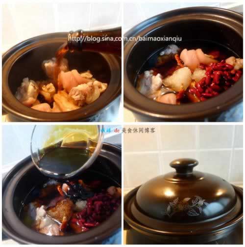 红芸豆烧猪手的做法