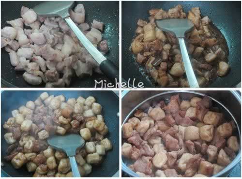 豆泡红烧肉的做法