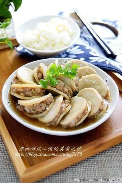 清蒸蚝油鲍菇夹的做法