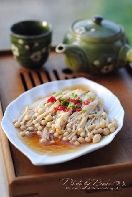 剁椒蒸金针菇的做法