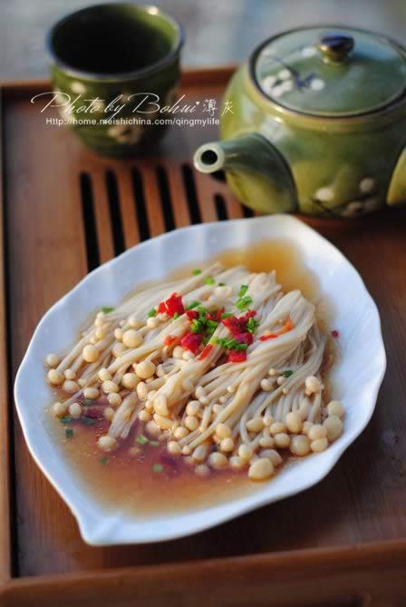 剁椒蒸金针菇的做法