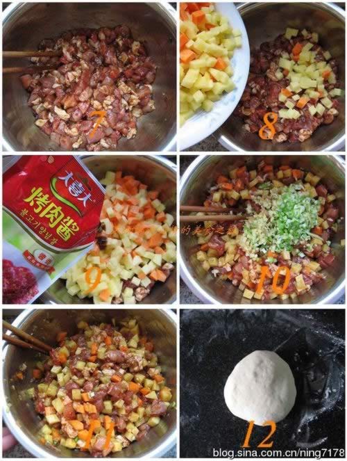 土豆酱肉包的做法