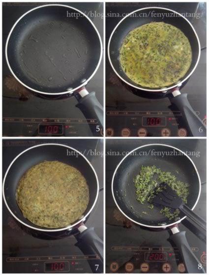 香椿蛋饼饭团的做法