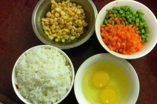 杂菜蛋炒饭的做法