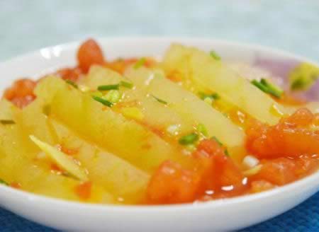 微波茄汁冬瓜的做法