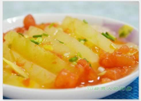 微波茄汁冬瓜的做法