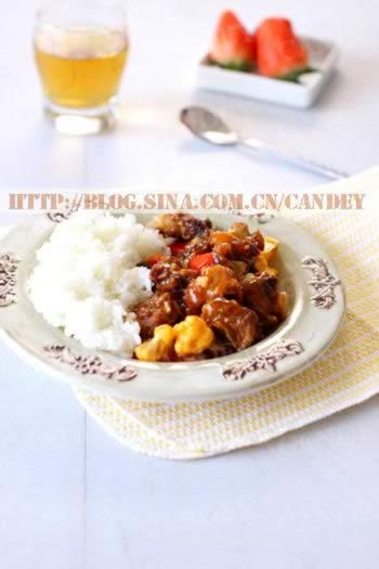 茄汁小排饭的做法