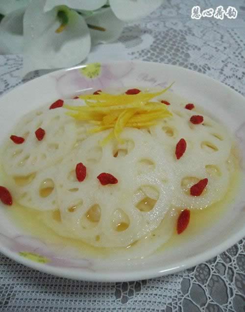 柠檬蜂蜜渍莲藕片的做法