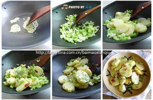 姜油煎土豆的做法