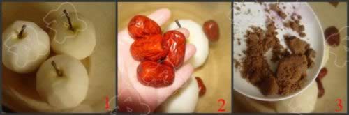 红糖大枣炖雪梨的做法