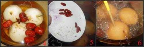 红糖大枣炖雪梨的做法