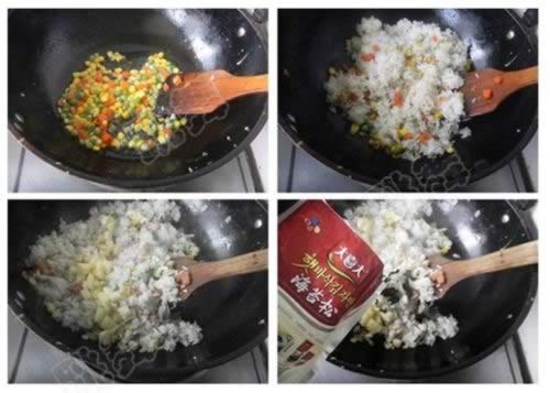 菠萝海苔炒饭的做法