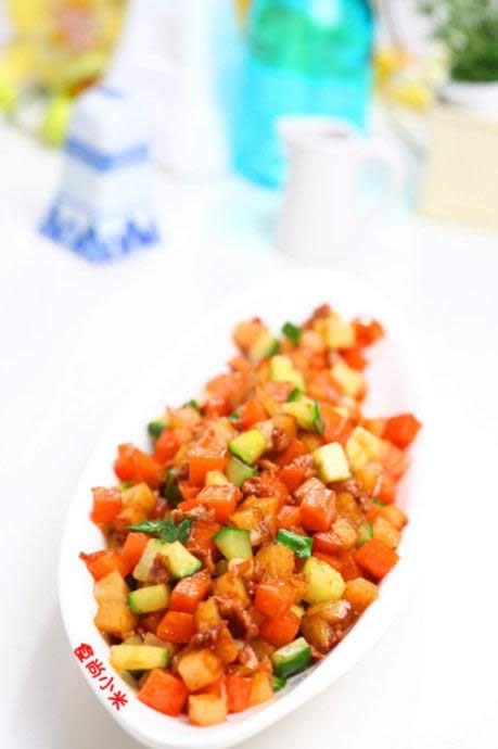 肉末炒三丁的做法