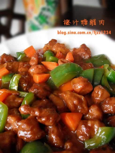 橙汁糖醋肉的做法