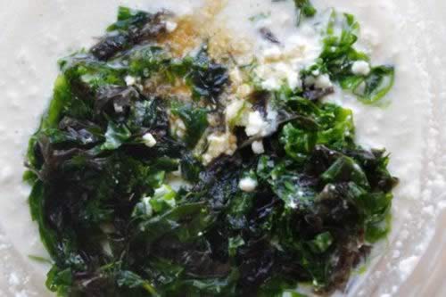 海菜豆腐饼的做法
