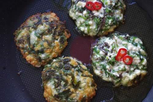 海菜豆腐饼的做法