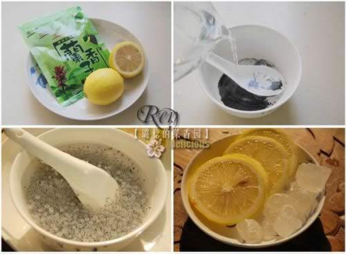 自制柠檬兰香子饮的做法