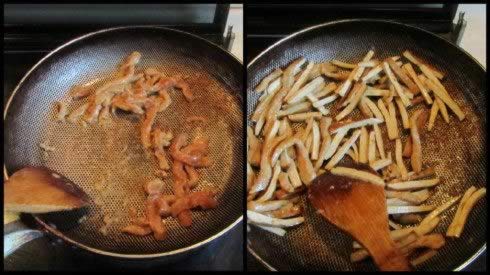 韭菜花炒干丝的做法