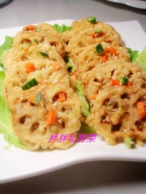 冬菇藕夹的做法