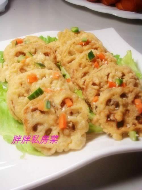 冬菇藕夹的做法