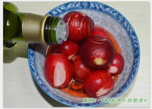 凉拌樱桃小萝卜的做法