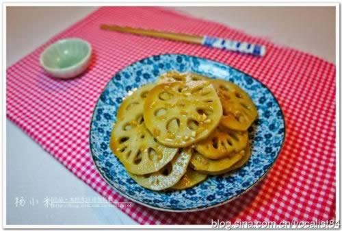 姜汁藕片的做法