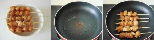 自制蜜汁鸡肉串的做法