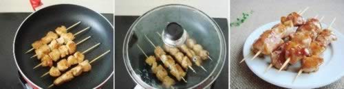 自制蜜汁鸡肉串的做法