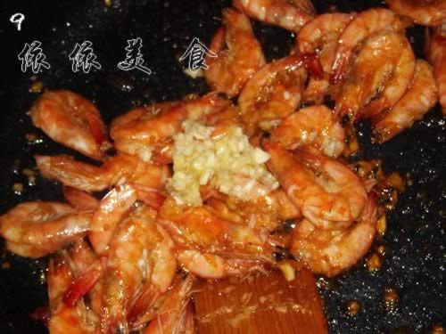蒜香虾的做法