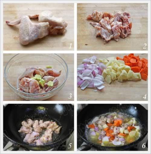 咖哩鸡饭的做法