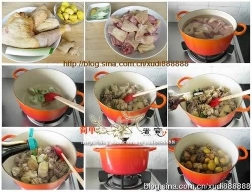 红闷栗子鸡的做法