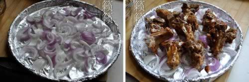 洋葱烤脊骨的做法