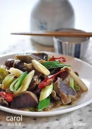 葱炒鹅胗的做法