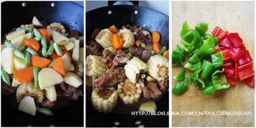 铁锅杂蔬排骨的做法