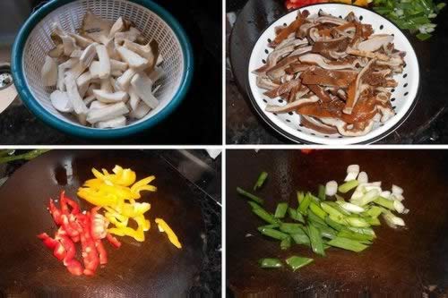 猪肚炒杏鲍菇的做法