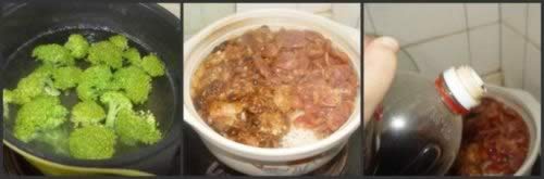 排骨腊味煲仔饭的做法