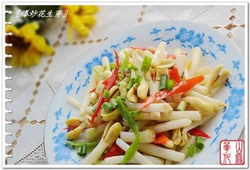 爆炒花生芽的做法