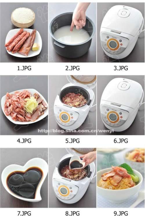 腊肉香肠煲仔饭的做法