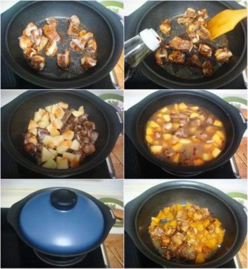 青木瓜烧排骨的做法