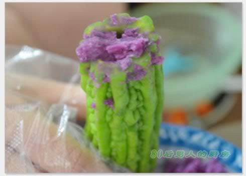 紫薯苦瓜圈的做法