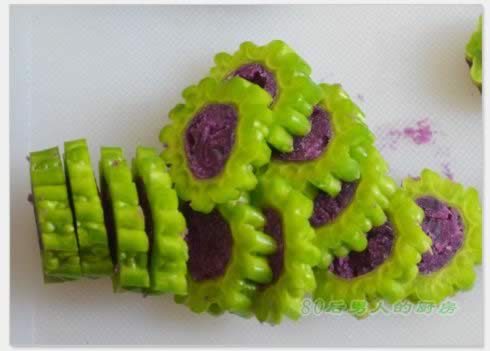 紫薯苦瓜圈的做法