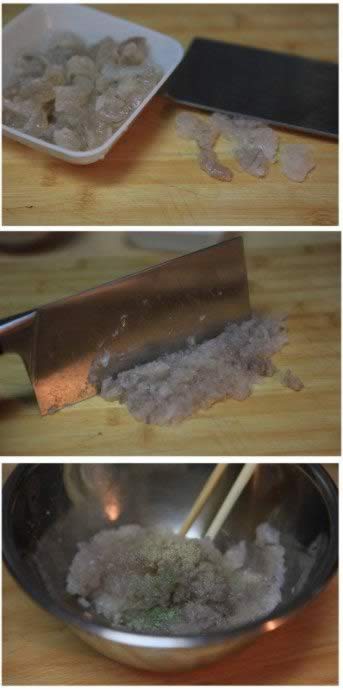 菠萝油条虾的做法