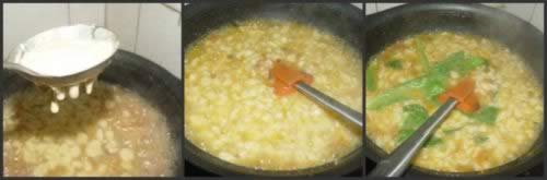 南瓜火腿疙瘩汤的做法