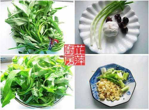 豆豉蒜蓉空心菜的做法