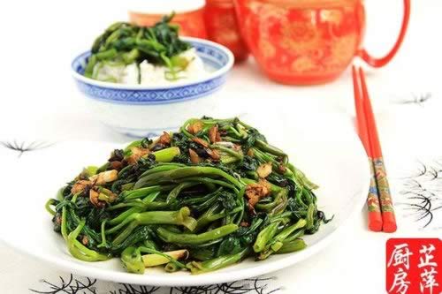豆豉蒜蓉空心菜的做法