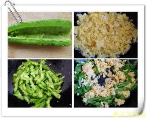 苦瓜炒鸡蛋的做法