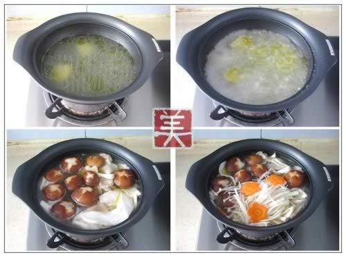 白切鸡和鸡汤杂菇煲的做法