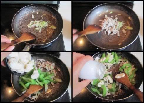 荸荠西芹肉丝的做法